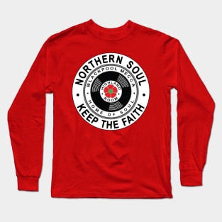 Northern Soul Badges, Blackpool Keep The Faith Long Sleeve T-Shirt